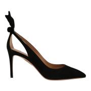 Aquazzura Elegant Bow Tie Pump Skor Black, Dam