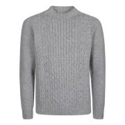 Drumohr Mysig Stickad Turtle Neck Sweater Gray, Herr