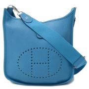 Hermès Vintage Pre-owned Laeder crossbodyvskor Blue, Dam