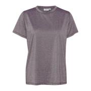 Saint Tropez Hagasz Regular T-Shirt Toppe Windsor Wine Purple, Dam