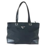 Prada Vintage Pre-owned Canvas prada-vskor Black, Dam