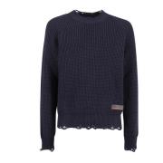 Dsquared2 Stilren Pullover Tröja för Män Blue, Herr