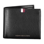 Tommy Hilfiger Herr Plånbok Svart Kontrasttryck Black, Herr