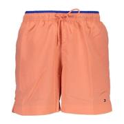 Tommy Hilfiger Mäns Badshorts Rosa Broderad Pink, Herr