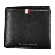 Tommy Hilfiger Herr Plånbok Svart Kontrast Logotyp Black, Herr