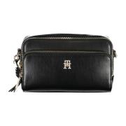 Tommy Hilfiger Svart Dam Crossbody Väska med Dragkedja Black, Dam