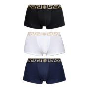 Versace Trepack boxershorts med logotyp Multicolor, Herr