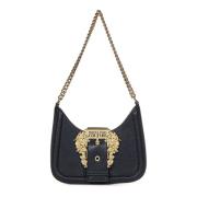 Versace Jeans Couture Svart Skulderväska med Barockspänne Black, Dam