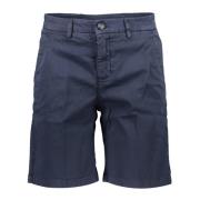 North Sails Blå Bermuda Shorts Slim Fit Logo Blue, Herr