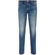 Emporio Armani Blå Slim Fit Jeans Blue, Herr