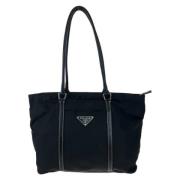 Prada Vintage Pre-owned Canvas prada-vskor Black, Dam