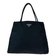 Prada Vintage Pre-owned Canvas prada-vskor Black, Dam