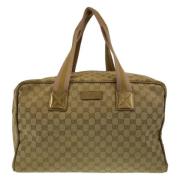 Gucci Vintage Pre-owned Canvas gucci-vskor Beige, Dam