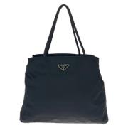 Prada Vintage Pre-owned Canvas prada-vskor Black, Dam