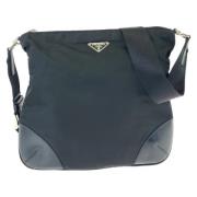 Prada Vintage Pre-owned Canvas prada-vskor Black, Dam