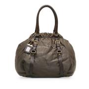 Prada Vintage Pre-owned Canvas prada-vskor Brown, Dam