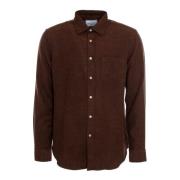 Portuguese Flannel Flanellskjorta Klassisk Krage Oversized Fit Brown, ...