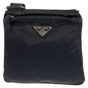 Prada Vintage Pre-owned Canvas prada-vskor Black, Dam