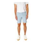 Blue de Gênes Mid Waist Shorts med Logo Broderi Blue, Herr