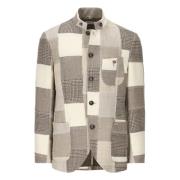 Luis Trenker Patchwork Blazer Brown, Herr