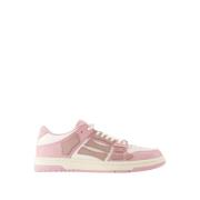 Amiri Rosa Läder Låga Top Sneakers Pink, Dam