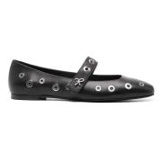 Roberto Festa Rock Black Nappa Ballet Flats Black, Dam