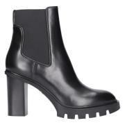 Santoni Heeled Boots Black, Dam