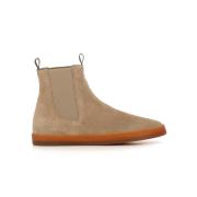 Officine Creative Beige Mocka Chelsea Kilklackstövlar Beige, Dam