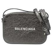 Balenciaga Vintage Pre-owned Laeder crossbodyvskor Gray, Dam