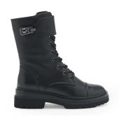 Coccinelle Svarta Combat Boots med Dragkedja Black, Dam