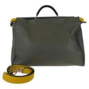 Fendi Vintage Pre-owned Laeder fendi-vskor Gray, Herr