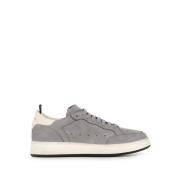 Officine Creative Grå Mocka Sneaker med Gummisula Gray, Dam