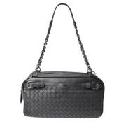 Bottega Veneta Vintage Pre-owned Laeder axelremsvskor Black, Dam