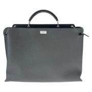 Fendi Vintage Pre-owned Laeder handvskor Gray, Dam