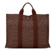 Hermès Vintage Pre-owned Canvas handvskor Brown, Dam