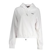 Fila Huvtröja Vit Broderad Logotyp White, Dam