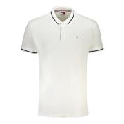 Tommy Hilfiger Vit Pikétröja Kortärmad Broderad White, Herr