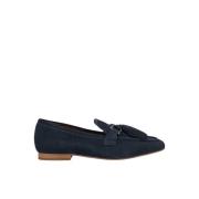 Alma EN Pena Tassel Loafers Blue, Dam