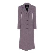 Patrizia Pepe Lila Houndstooth Kappa Slim Fit Purple, Dam