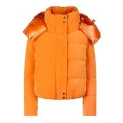 Patrizia Pepe Orange Puffer Bomberjacka Orange, Dam