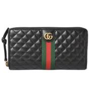 Gucci Vintage Pre-owned Laeder plnbcker Black, Herr