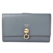 Fendi Vintage Pre-owned Laeder plnbcker Blue, Dam