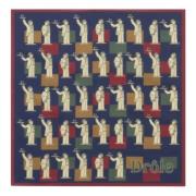 Drole de Monsieur Crillon Mönster Navy Bomull Bandana Multicolor, Dam