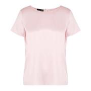 Emporio Armani Silkesatin Rosa Topp Pink, Dam