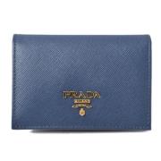 Prada Vintage Pre-owned Laeder plnbcker Blue, Herr