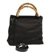 Gucci Vintage Pre-owned Tyg gucci-vskor Black, Dam