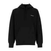 Carhartt Wip Huvtröja med broderat script Black, Herr