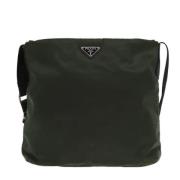 Prada Vintage Pre-owned Canvas prada-vskor Green, Dam