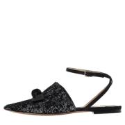 Jimmy Choo Pre-owned Pre-owned Tyg sandaler Black, Dam