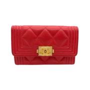 Chanel Vintage Pre-owned Laeder plnbcker Red, Dam